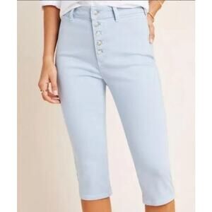 PILCRO & THE LETTERPRESS ANTHROPOLOGIE High Rise Denim Legging Jean Blue Size 25